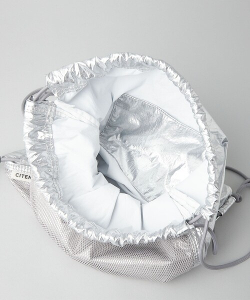 CITEN（シテン）の「＜CITEN＞メッシュコンビ ナップサック（バックパック/リュック・レディース・ブラック/シルバー/ホワイト・FREE）」の22枚目の写真