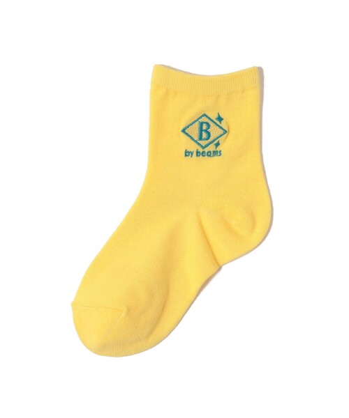 B:MING by BEAMS（ビーミングバイビームス）の「B:MING by BEAMS / ワンポイント ソックス（ソックス/靴下・キッズ・ブラック/ライトブルー/イエロー/ベージュ/ホワイト・S 13-15cm/L 19-21cm/M 16-18cm）」の5枚目の写真