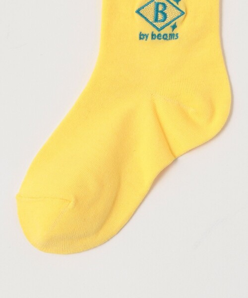 B:MING by BEAMS（ビーミングバイビームス）の「B:MING by BEAMS / ワンポイント ソックス（ソックス/靴下・キッズ・ブラック/ライトブルー/イエロー/ベージュ/ホワイト・S 13-15cm/L 19-21cm/M 16-18cm）」の7枚目の写真