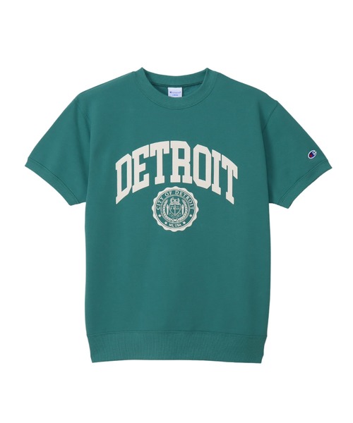 Champion(チャンピオン)の「【Champion/チャンピオン】メンズ ベーシック ショートスリーブクルーネックスウェットシャツ(スウェット・メンズ・ライトグリーン/ネイビー/オフホワイト/グレー・SMALL/MEDIUM/LARGE/X-LARGE)」の3枚目の写真