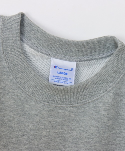 Champion(チャンピオン)の「【Champion/チャンピオン】メンズ ベーシック ショートスリーブクルーネックスウェットシャツ(スウェット・メンズ・ライトグリーン/ネイビー/オフホワイト/グレー・SMALL/MEDIUM/LARGE/X-LARGE)」の18枚目の写真