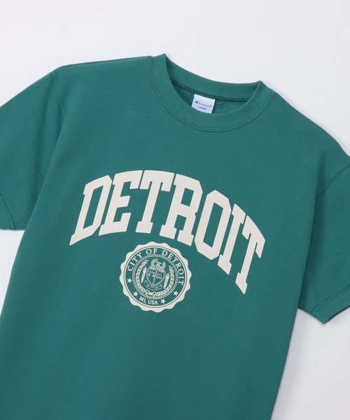 Champion(チャンピオン)の「【Champion/チャンピオン】メンズ ベーシック ショートスリーブクルーネックスウェットシャツ(スウェット・メンズ・ライトグリーン/ネイビー/オフホワイト/グレー・SMALL/MEDIUM/LARGE/X-LARGE)」の21枚目の写真