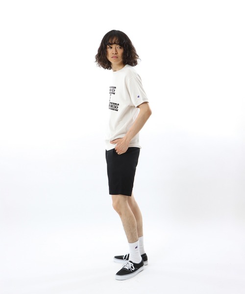 Champion(チャンピオン)の「【Champion/チャンピオン】メンズ ベーシック ショートスリーブクルーネックスウェットシャツ(スウェット・メンズ・ライトグリーン/ネイビー/オフホワイト/グレー・SMALL/MEDIUM/LARGE/X-LARGE)」の10枚目の写真