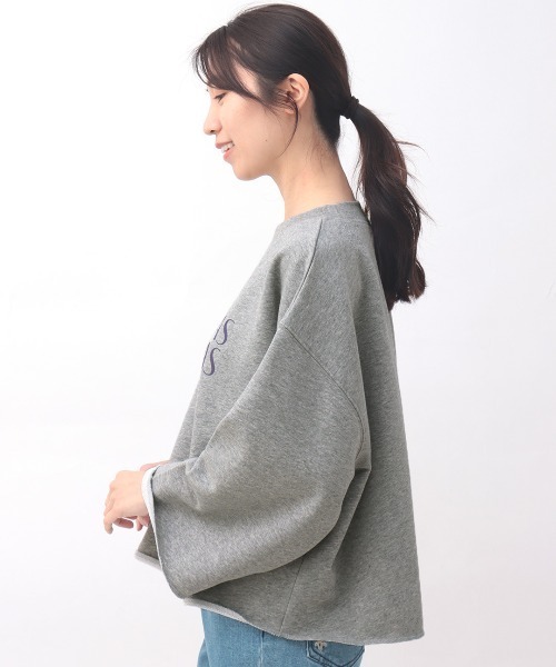 チチカカ(チチカカ)の「ロゴスウェットプルオーバー【大きいサイズ】(Tシャツ/カットソー・レディース・チャコールグレー/ライトグレー/ホワイト・3L)」の13枚目の写真