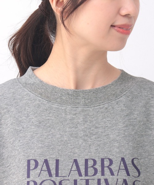 チチカカ(チチカカ)の「ロゴスウェットプルオーバー【大きいサイズ】(Tシャツ/カットソー・レディース・チャコールグレー/ライトグレー/ホワイト・3L)」の15枚目の写真