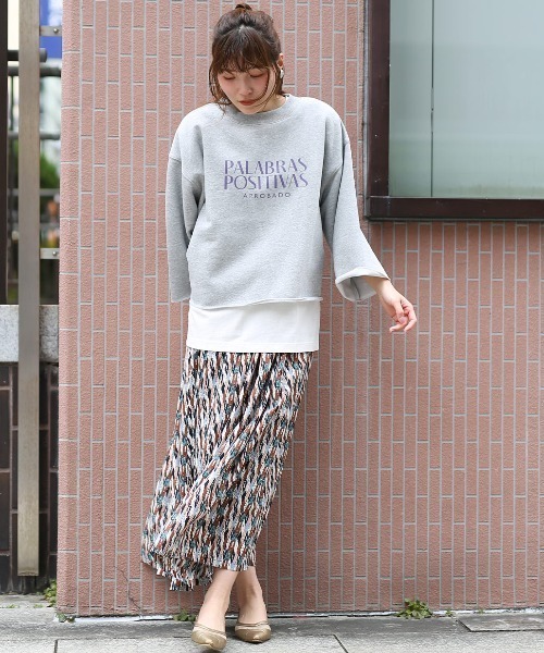 チチカカ(チチカカ)の「ロゴスウェットプルオーバー【大きいサイズ】(Tシャツ/カットソー・レディース・チャコールグレー/ライトグレー/ホワイト・3L)」の20枚目の写真