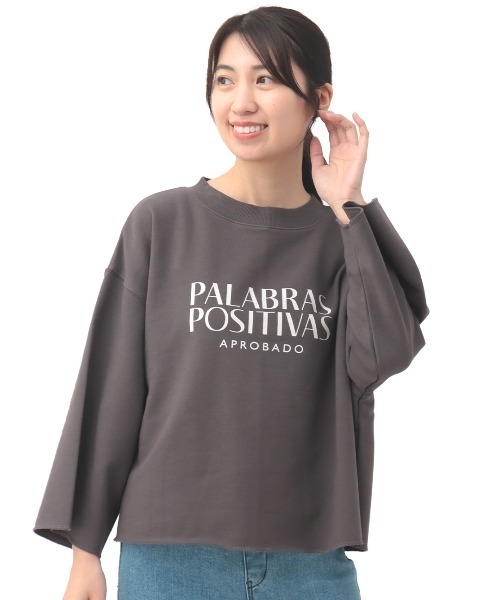 チチカカ(チチカカ)の「ロゴスウェットプルオーバー【大きいサイズ】(Tシャツ/カットソー・レディース・チャコールグレー/ライトグレー/ホワイト・3L)」の22枚目の写真
