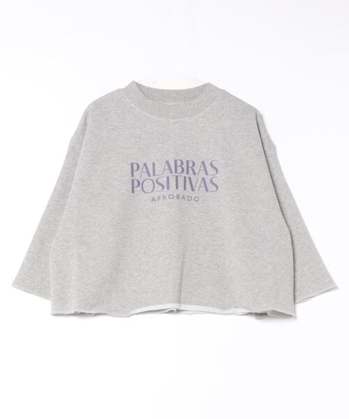 チチカカ(チチカカ)の「ロゴスウェットプルオーバー【大きいサイズ】(Tシャツ/カットソー・レディース・チャコールグレー/ライトグレー/ホワイト・3L)」の5枚目の写真