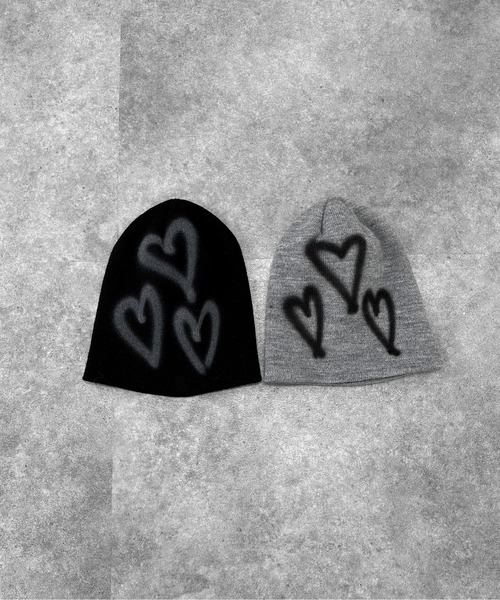 セール】【jiasecond.】ハートデザインビーニー / 帽子 ニット帽