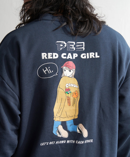 Red Cap Girl(レッドキャプガール)の「PEZ×Red Cap Girl コラボクルーネック(スウェット・メンズ・オフホワイト/ネイビー/ダークグレー/ライトグレー・L/M)」の19枚目の写真