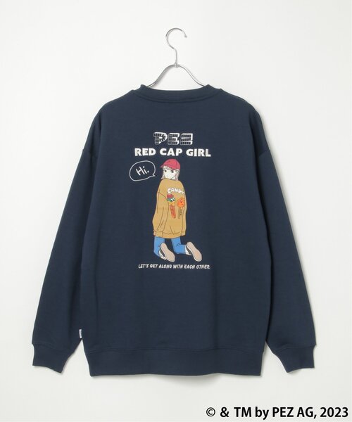 Red Cap Girl(レッドキャプガール)の「PEZ×Red Cap Girl コラボクルーネック(スウェット・メンズ・オフホワイト/ネイビー/ダークグレー/ライトグレー・L/M)」の7枚目の写真