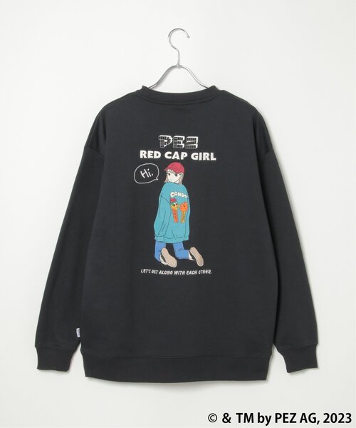 Red Cap Girl(レッドキャプガール)の「PEZ×Red Cap Girl コラボクルーネック(スウェット・メンズ・オフホワイト/ネイビー/ダークグレー/ライトグレー・L/M)」の8枚目の写真