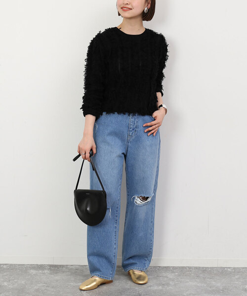 SLOBE IENA（スローブイエナ）の「フリンジニットプルオーバー