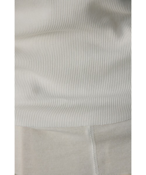 STYLEMIXER（スタイルミキサー）の「2ピースシアーレイヤードトップ（Tシャツ/カットソー・レディース・ライトベージュ/サックスブルー/ホワイト/チャコールグレー・FREE）」の7枚目の写真