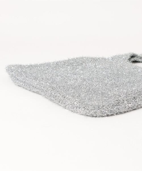 clear（クリア）の「ラメニットトートバッグ（トートバッグ・レディース・マルチ/ピンク/インディゴ×シルバー・F）」の5枚目の写真