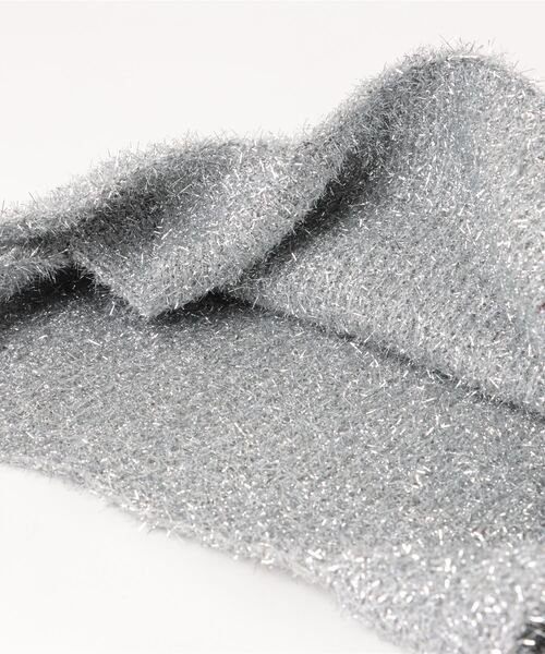 clear（クリア）の「ラメニットトートバッグ（トートバッグ・レディース・マルチ/ピンク/インディゴ×シルバー・F）」の6枚目の写真