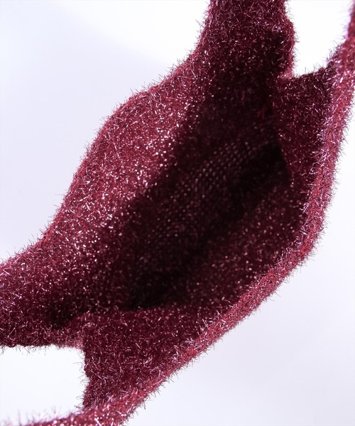 clear（クリア）の「ラメニットトートバッグ（トートバッグ・レディース・マルチ/ピンク/インディゴ×シルバー・F）」の9枚目の写真