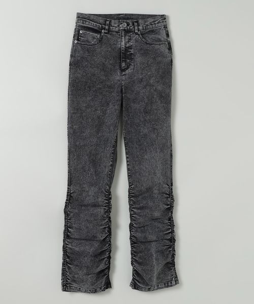 JEANASIS（ジーナシス）の「シャーリングデニムパンツ/106339（デニムパンツ・レディース・ブラック/グレー系その他・MEDIUM/SMALL）」の2枚目の写真