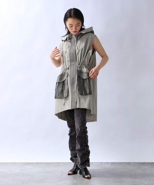 JEANASIS（ジーナシス）の「シャーリングデニムパンツ/106339（デニムパンツ・レディース・ブラック/グレー系その他・MEDIUM/SMALL）」の16枚目の写真