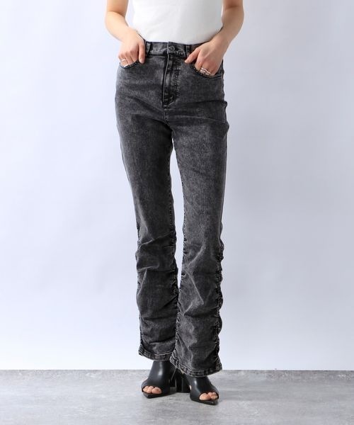 JEANASIS（ジーナシス）の「シャーリングデニムパンツ/106339（デニムパンツ・レディース・ブラック/グレー系その他・MEDIUM/SMALL）」の19枚目の写真