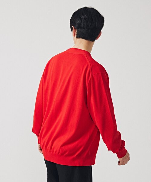 EDIFICE（エディフィス）の「16ゲージ アイスコットン Vネック カーディガン（カーディガン/ボレロ・メンズ・ブラック/ベージュ系その他/グリーン/ブルー系その他/レッド・MEDIUM/LARGE）」の22枚目の写真