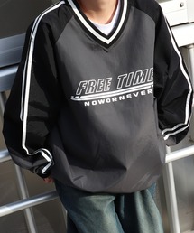 WESTSEA | Vネック ラグラン切替 ナイロンプルオーバー　/ブロークコア(ナイロンジャケット)