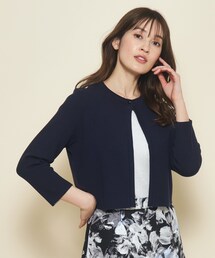 COUP DE CHANCE（クードシャンス）の「【洗える／ワンピース羽織におすすめ！】着心地の良さときちんと感が叶うショート丈カーディガン（カーディガン/ボレロ）」