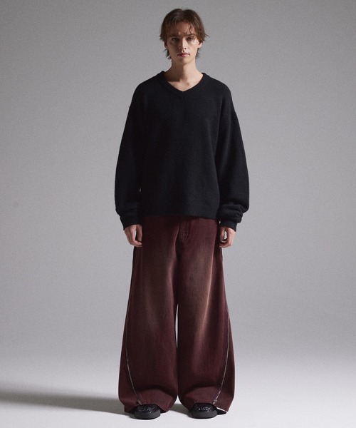 GRANCYまとめ売り！！！ GRANCY】ZipDesign Buggy DenimPants / ジップデザイン バギーデニム