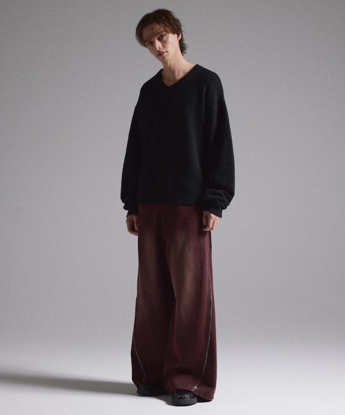 GRANCY】ZipDesign Buggy DenimPants / ジップデザイン バギーデニム