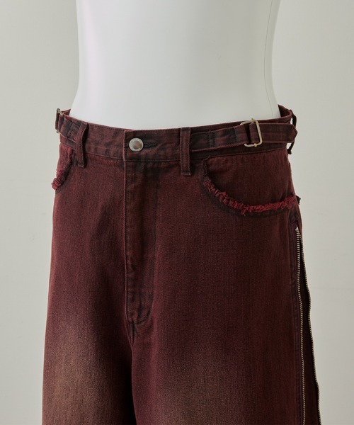GRANCY】ZipDesign Buggy DenimPants / ジップデザイン バギーデニム
