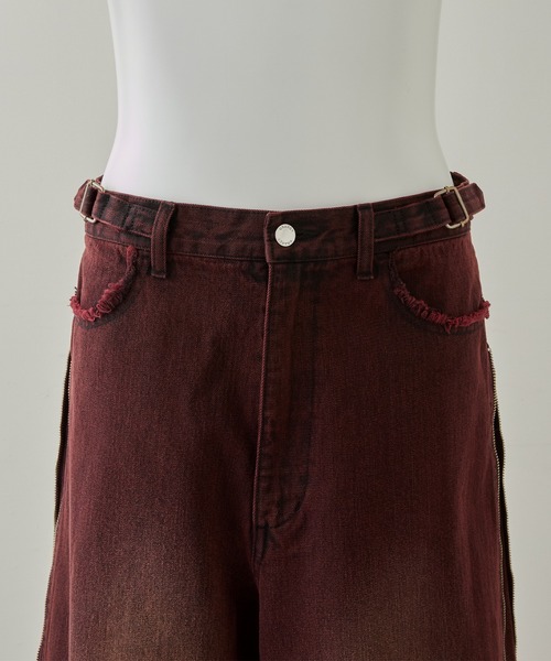 GRANCY】ZipDesign Buggy DenimPants / ジップデザイン バギーデニム