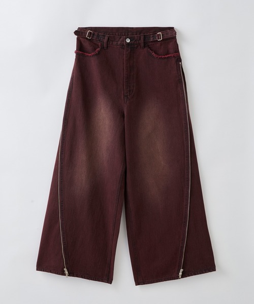 GRANCY】ZipDesign Buggy DenimPants / ジップデザイン バギーデニム
