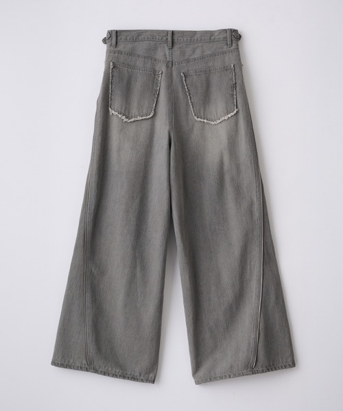 GRANCY】ZipDesign Buggy DenimPants / ジップデザイン バギーデニム