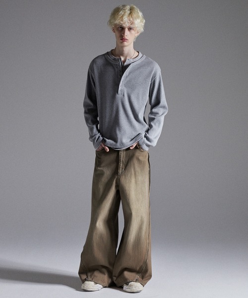 GRANCY】ZipDesign Buggy DenimPants / ジップデザイン バギーデニム