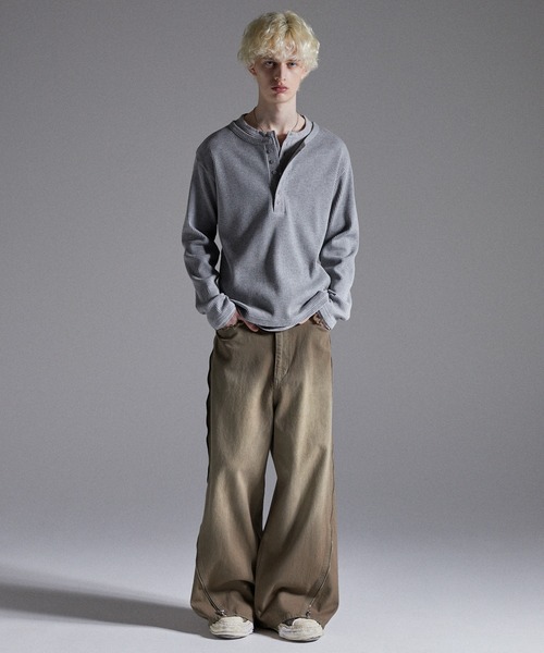 GRANCY】ZipDesign Buggy DenimPants / ジップデザイン バギーデニム