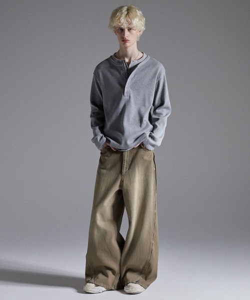 GRANCY】ZipDesign Buggy DenimPants / ジップデザイン バギーデニム