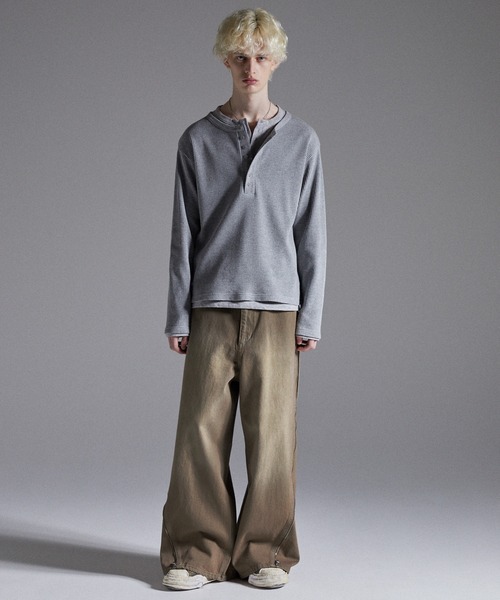 GRANCY】ZipDesign Buggy DenimPants / ジップデザイン バギーデニム