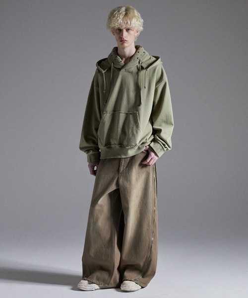 GRANCY】ZipDesign Buggy DenimPants / ジップデザイン バギーデニム