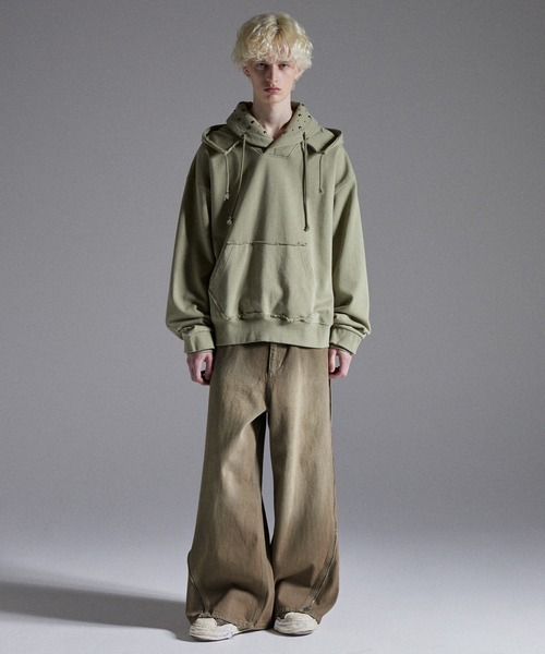 GRANCY】ZipDesign Buggy DenimPants / ジップデザイン バギーデニム