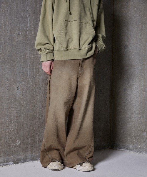 GRANCY】ZipDesign Buggy DenimPants / ジップデザイン バギーデニム