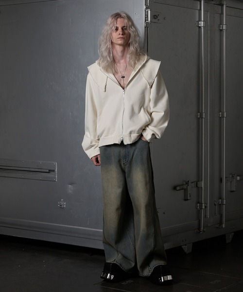 GRANCY】ZipDesign Buggy DenimPants / ジップデザイン バギー