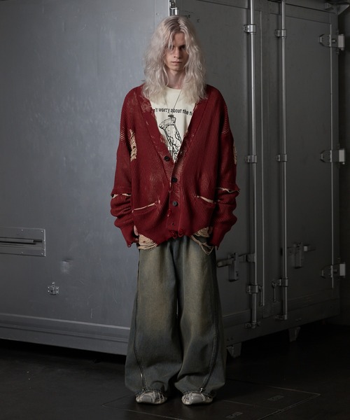 【完売品】 【GRANCY】ジップデザイン バギーデニム パンツ GRANCY】ZipDesign Buggy DenimPants / ジップデザイン バギー