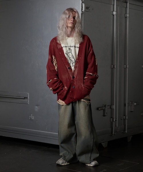 【完売品】 【GRANCY】ジップデザイン バギーデニム パンツ GRANCY】ZipDesign Buggy DenimPants / ジップデザイン バギー