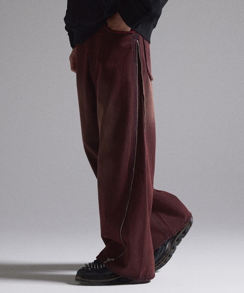 GRANCY】ZipDesign Buggy DenimPants / ジップデザイン バギーデニム