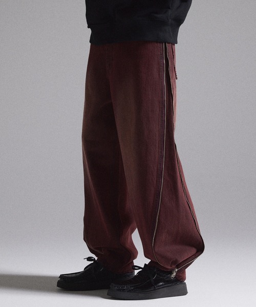 GRANCY】ZipDesign Buggy DenimPants / ジップデザイン バギーデニム