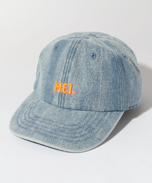 MEI(メイ)の「【MEI/メイ】MEI LOW CAP DENIM/ロゴ刺繍デニムローキャップ(キャップ・メンズ・ブラック/ダークインディゴブルー/ライトインディゴブルー・FREE)」の3枚目の写真