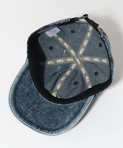 MEI(メイ)の「【MEI/メイ】MEI LOW CAP DENIM/ロゴ刺繍デニムローキャップ(キャップ・メンズ・ブラック/ダークインディゴブルー/ライトインディゴブルー・FREE)」の15枚目の写真