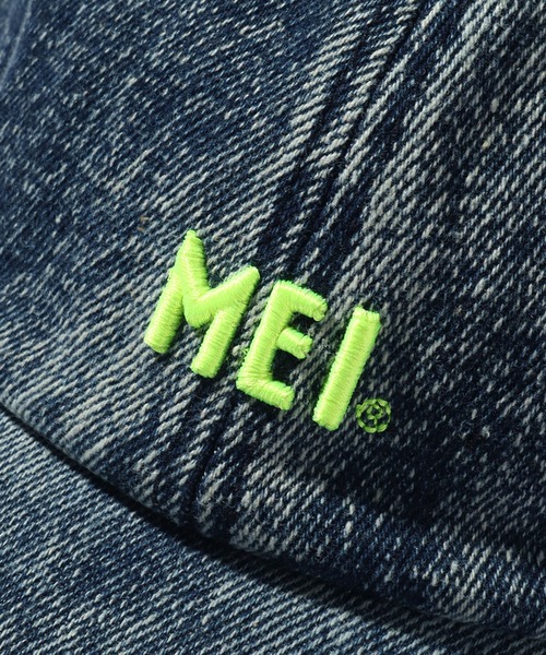 MEI(メイ)の「【MEI/メイ】MEI LOW CAP DENIM/ロゴ刺繍デニムローキャップ(キャップ・メンズ・ブラック/ダークインディゴブルー/ライトインディゴブルー・FREE)」の11枚目の写真