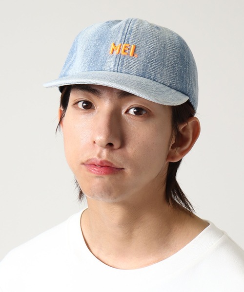 MEI(メイ)の「【MEI/メイ】MEI LOW CAP DENIM/ロゴ刺繍デニムローキャップ(キャップ・メンズ・ブラック/ダークインディゴブルー/ライトインディゴブルー・FREE)」の7枚目の写真