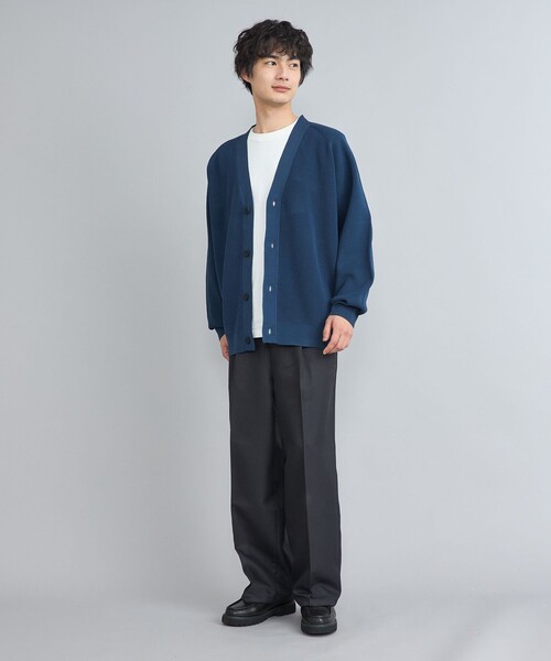 coen（コーエン）の「【アンチピリングニット】スポンディッシュクレイジーVネックカーディガン（カーディガン/ボレロ・メンズ・オフホワイト/ブラック/ネイビー・S/M/L/XL）」の4枚目の写真